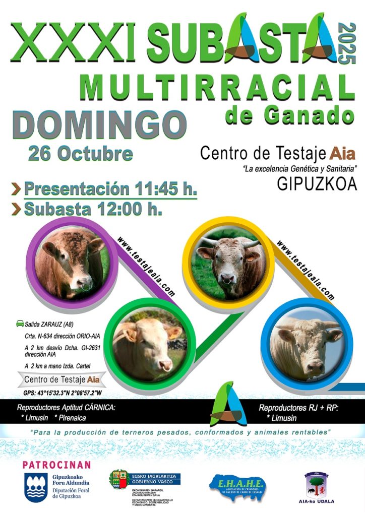 XXXI SUBASTA MULTIRRACIAL DE GANADO